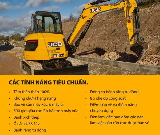 Máy xúc đào mini/ Xe cuốc mini E55Z