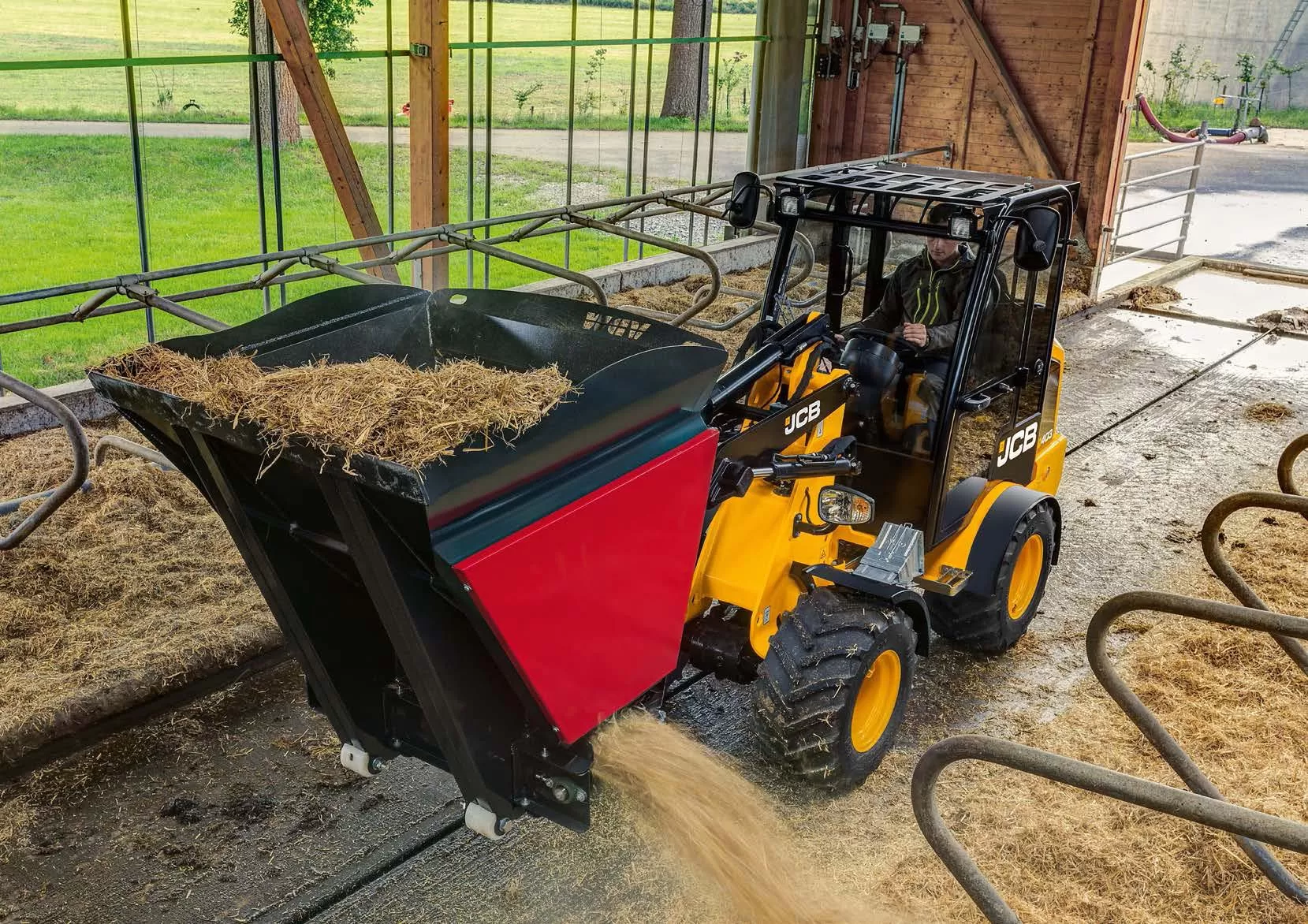 Xe xúc lật bánh lốp JCB 403 PLUS
