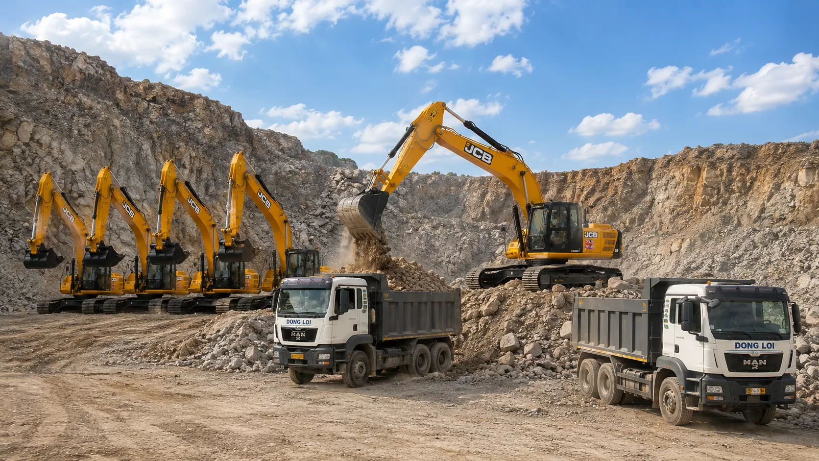 Máy xúc đào bánh xích JCB 215LC HD - Fuel master